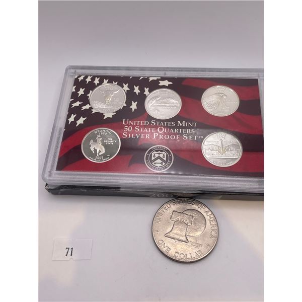 2007 Mint Silver USA Set With Dollar