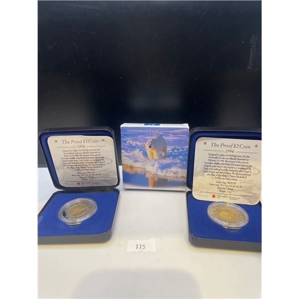 1996 Proof $2 with Original Display Box