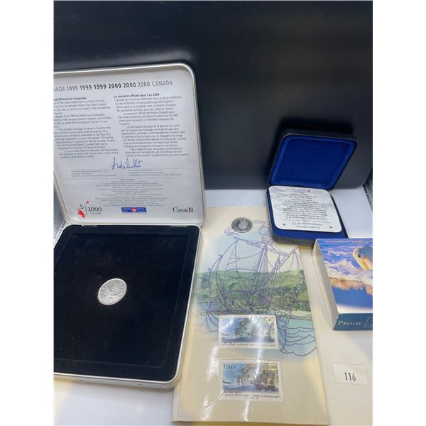 Canada Coin And Stamp Sets