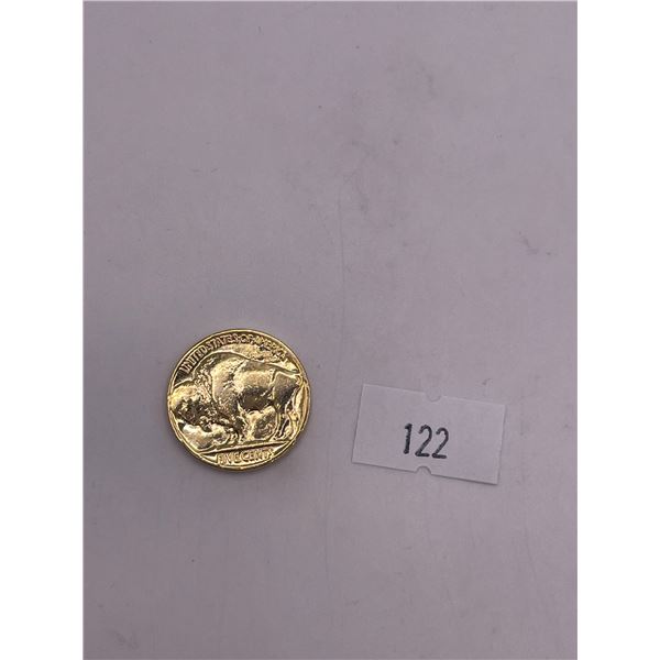 Gold Plated 1937 American 5 Cents