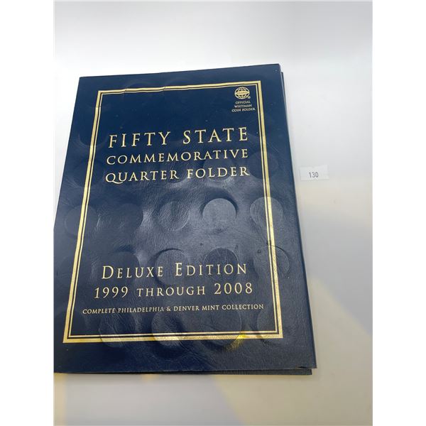Fifty State Commemorative Quarter Folder: 1999 Through 2008