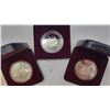 Image 1 : 1987-1989 Canadian Silver Dollar Trio