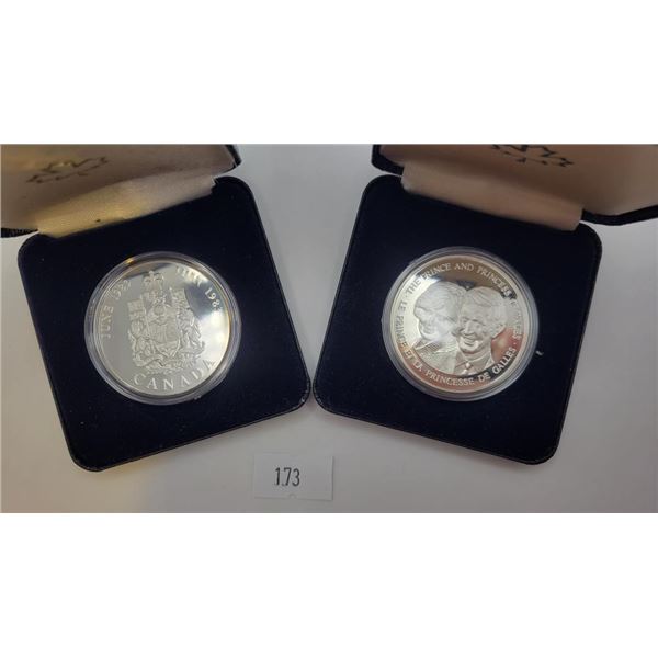 1983 Prince and Princess of Wales Sterling Silver Coins