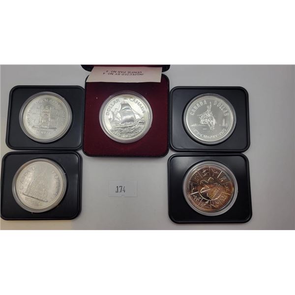 Canadian Silver Dollars 70's Bundle