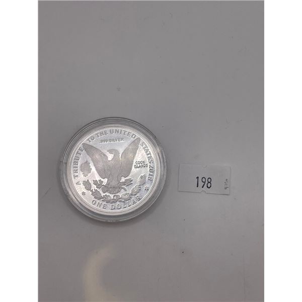 2018 Cook Islands Tribute 1964 US Morgan Dollar 1/2 Troy Oz .999 Fine Silver - Proof