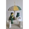 Image 1 : SWEETHEART FROGS ON A BENCH - GARDEN STATUE 