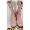 Image 1 : PAIR OF PINK LEATHER (?) WESTERN THEME COWGIRL HEELS