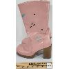 Image 5 : PAIR OF PINK LEATHER (?) WESTERN THEME COWGIRL HEELS