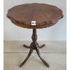 Image 1 : CLAW FOOT WALNUT SIDE TABLE 