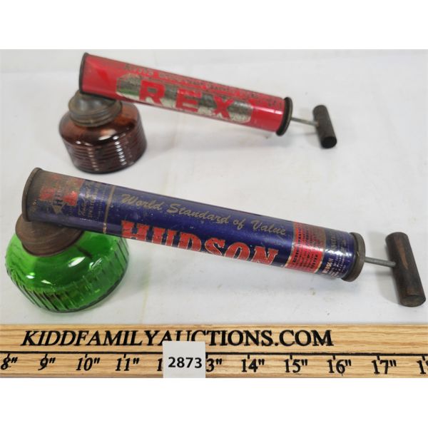 LOT OF 2 - BUG SPRAY DISPENSERS - HUDSON & REX
