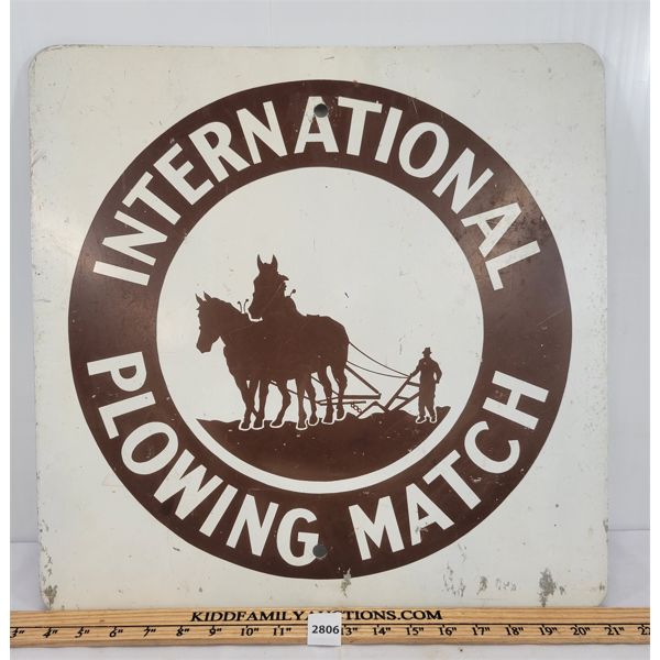 INTERNATIONAL PLOWING MATCH SST SIGN