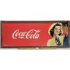 Image 1 : WOOD FRAMED COCA-COLA SIGN