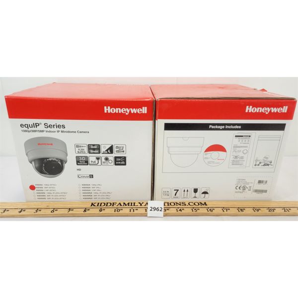 LOT OF 2 - HONEYWELL EQUIP SERIES MINIDOME CAMERAS 