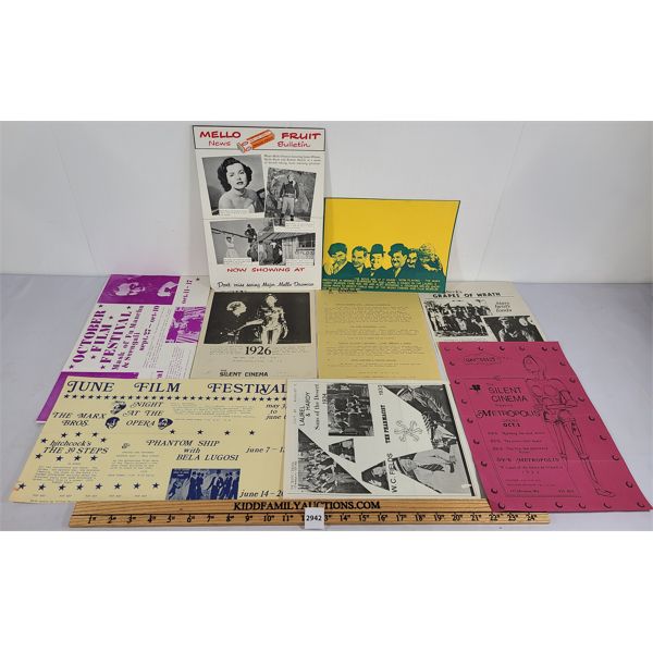 QTY OF VINTAGE MOVIE & FILM FESTIVAL EPHEMERA