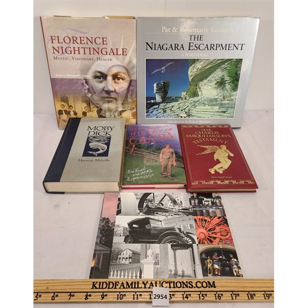 LOT OF 6 - PUBLICATIONS - INLC MOBY DICK, FLORENCE NIGHTINGALE ETC.