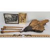 Image 1 : JOB LOT - VINTAGE COLLECTIBLES - BELLOWS, HUNTING PHOTO, CABINET CARD AND SPOOLS