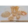 Image 2 : LOT OF 8 - ORANGE DEPRESSION GLASS