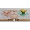 Image 1 : LOT OF 6 - CARNIVAL / DEPRESSION GLASS