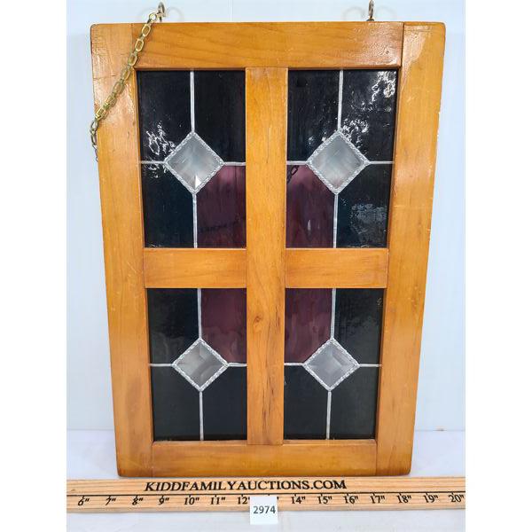 STAINED GLASS WALL HANGING