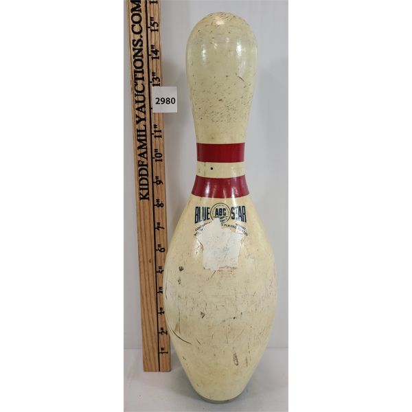 BLUE STAR PLASTIC COATED BOWLING PIN - AMERICAN BOWLING CONGRESS