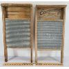 Image 1 : LOT OF 2 - WOOD & ALUMINIUM WASHBOARDS - INCL ECONOMY ZINC