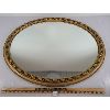 Image 1 : GILT OVAL WALL MIRROR