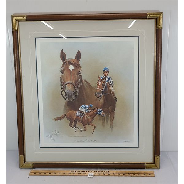 FRED STONE FRAMED PRINT - "SECRETARIAT" 