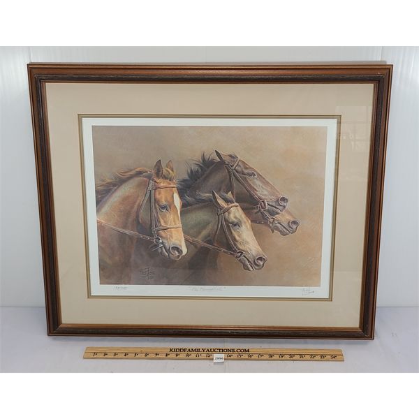 FRED STONE FRAMED PRINT - "THE THOROUGHBREDS" 