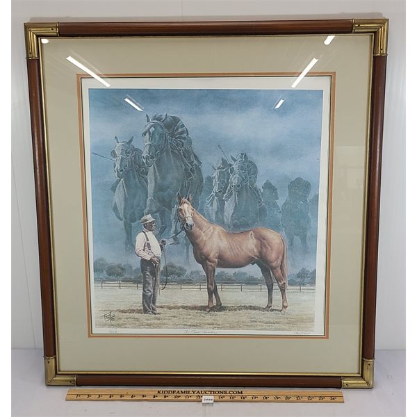 FRED STONE FRAMED PRINT - "THE FINAL THUNDER"
