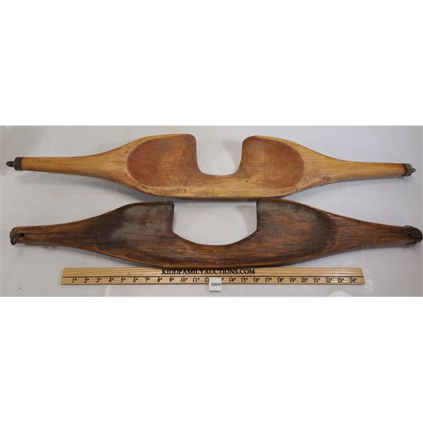 LOT OF 2 - WOODEN YOKES