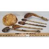 Image 2 : LOT OF 6 - WOODEN BOWL, SPOONS & LADLES