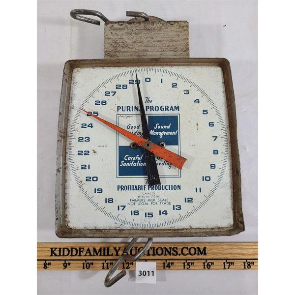 THE PURINA PROGRAM FARMERS MILK SCALE
