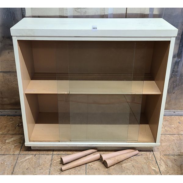 WOOD & GLASS DISPLAY CABINET