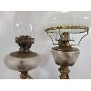 Image 2 : LOT OF 2 - BRONZE OIL LAMPS - SEE ALL PICS