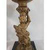 Image 4 : LOT OF 2 - BRONZE OIL LAMPS - SEE ALL PICS