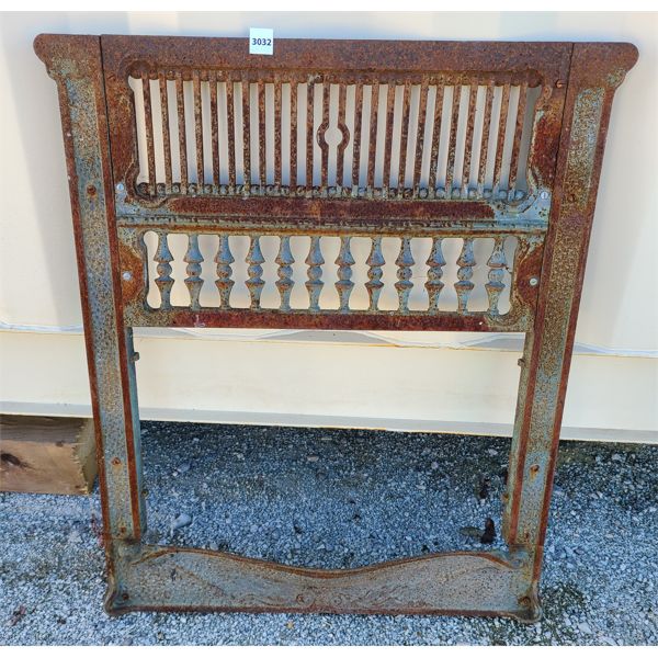 CAST FIREPLACE GRATE