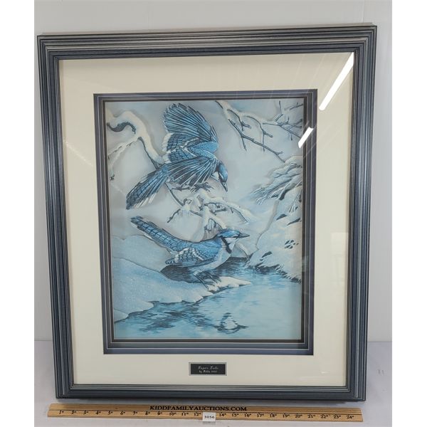 FRAMED PAPER TOLE PAINTING 