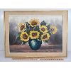 Image 1 : FRAMED OIL ON CANVAS - SUNFLOWERS BY POLMAN 