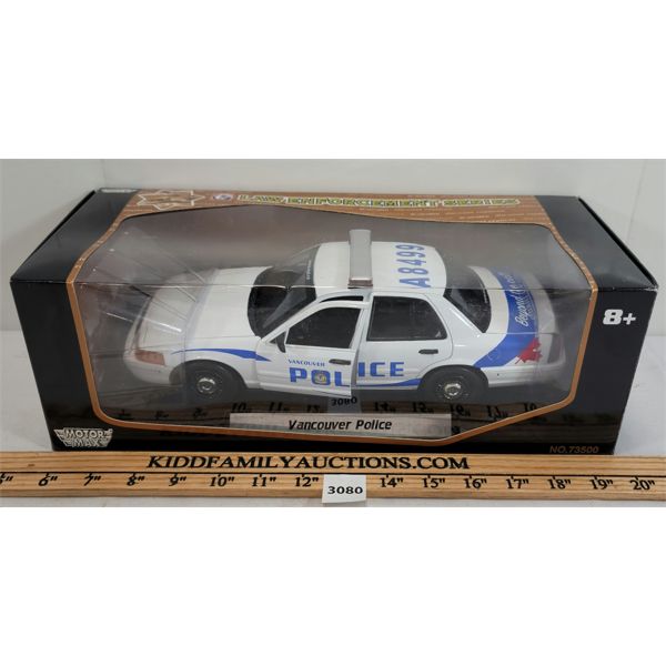 MOTOR MAX DIE CAST VANCOUVER POLICE MODEL - 1:18 SCALE