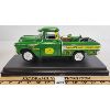 Image 1 : ERTL 1957 DIE CAST CHEVY JOHN DEERE PICKUP TRUCK W/ BOX & DISPLAY STAND
