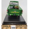Image 2 : ERTL 1957 DIE CAST CHEVY JOHN DEERE PICKUP TRUCK W/ BOX & DISPLAY STAND