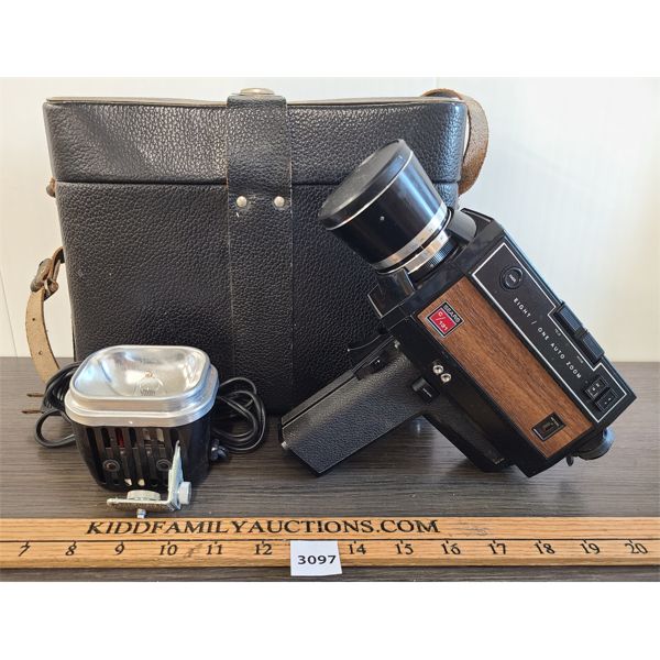 SEARS C/131 HANDHELD SOUND MOVIE CAMERA W/ FLASH 