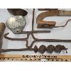 Image 2 : JOB LOT - ICE TONGS, HAY BALE HOOK, HATCHET & TIRE PUMP ETC