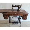 Image 1 : OAK TREADLE EATONIA SEWING MACHINE