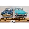 Image 2 : LOT OF 2 - THE DANBURY MINT DIE CAST 1957 CHEVROLET BEL AIR & 1958 IMPALA MODELS