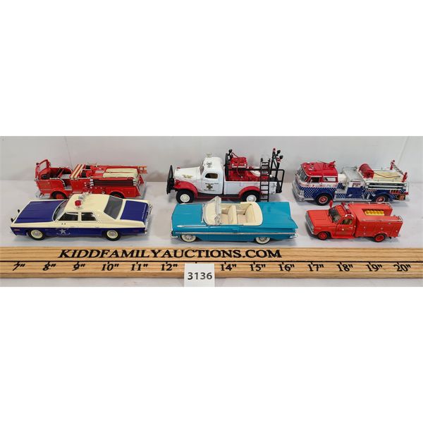 LOT OF 6 - DIE CAST MODELS - INCL CORGI, VITESSE & MATCHBOX ETC