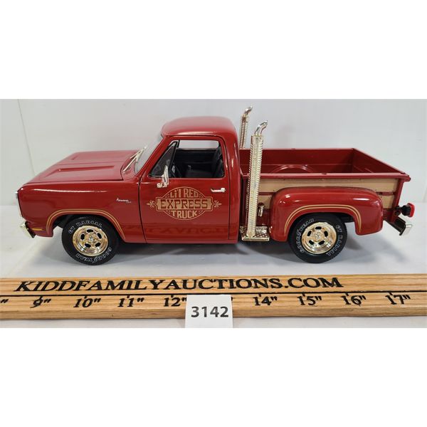 ERTL DIE CAST 1978 DODGE LI'L RED EXPRESS PICKUP TRUCK - 1:18 SCALE