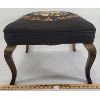 Image 2 : FOOT STOOL W/ FLORAL NEEDLEPOINT 