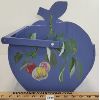 Image 2 : WOODEN FOLKART PAINTED APPLE BOX W/ HANDLE