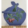 Image 4 : WOODEN FOLKART PAINTED APPLE BOX W/ HANDLE